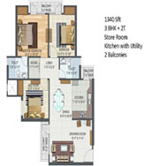 3BHK + 2T